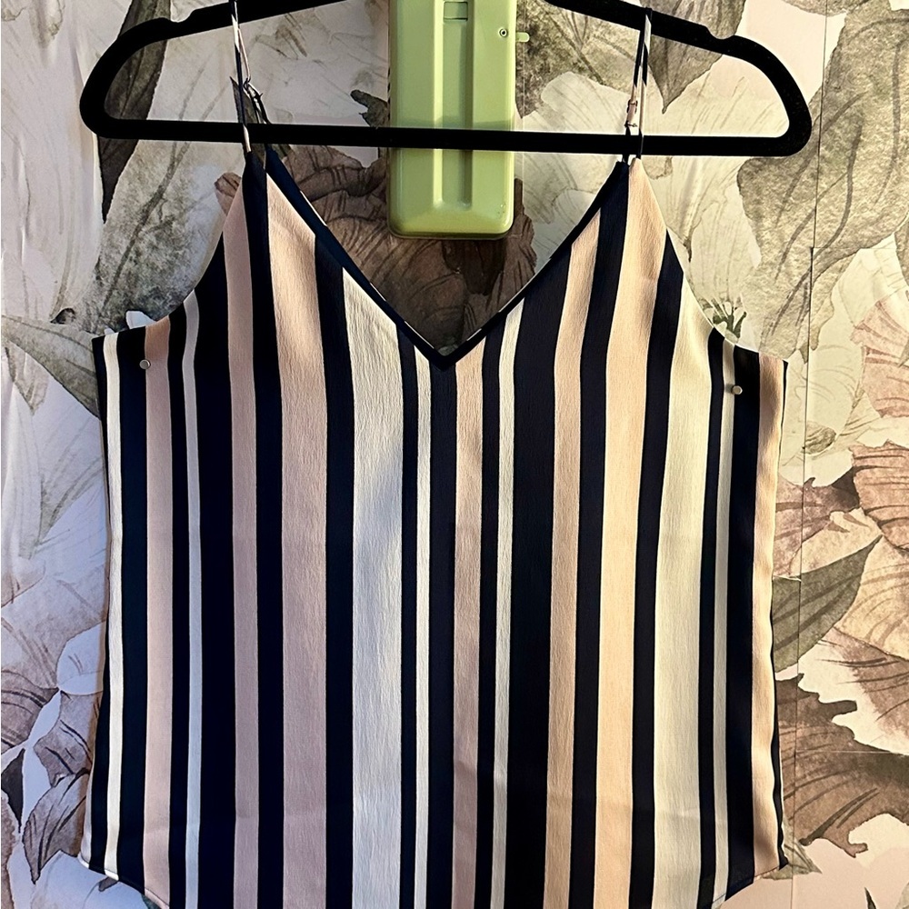 Express Blue and Pink Camisole with Spaghetti Straps NWOT